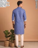Men’s Cotton Digital Print Kurta Pajama Set