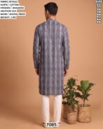 Men’s Cotton Digital Print Kurta Pajama Set