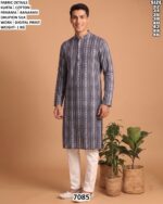 Men’s Cotton Digital Print Kurta Pajama Set