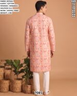 Men’s Cotton Digital Print Kurta Pajama Set