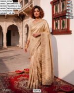 Premium Banarasi Silk Saree With Handwork