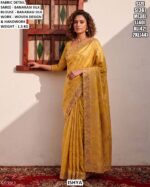 Premium Banarasi Silk Saree With Handwork