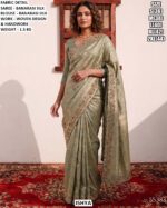 Premium Banarasi Silk Saree With Handwork