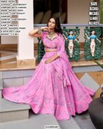 Traditional Bandhani Print Festive Lehenga