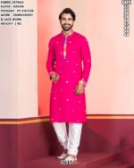 Men’s Rayon Embroidery Kurta Pajama Set