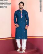 Men’s Rayon Embroidery Kurta Pajama Set