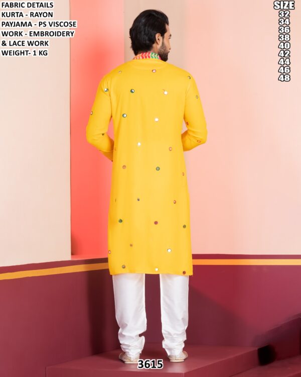 Men’s Rayon Embroidery Kurta Pajama Set