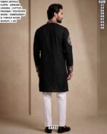 Armani Fabric Embroidered Kurta Set For Men