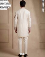 Armani Fabric Embroidered Kurta Set For Men