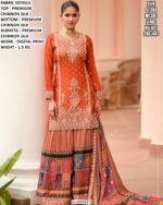 Beautiful Printed Sharara Set With Designer Top