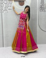 Vichitra Silk Lehenga With Sequence Details For Navratri