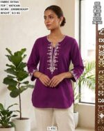 Smart Embroidered Tunic For Casual Outings