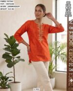 Smart Embroidered Tunic For Casual Outings