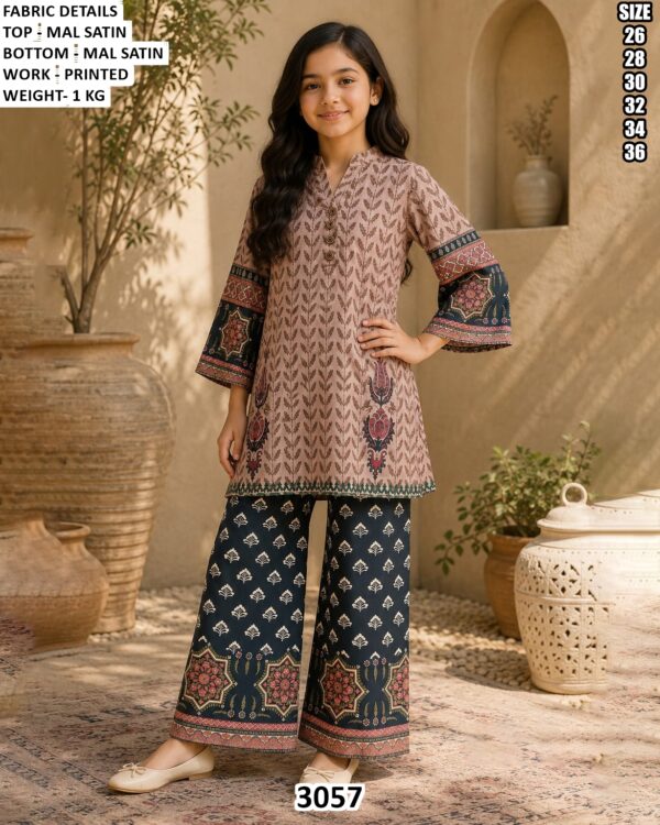 Comfortable Satin Co Ord Set For Kids