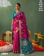 Premium Silk Blend Saree With Zari Weaving