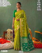Premium Silk Blend Saree With Zari Weaving