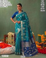 Premium Silk Blend Saree With Zari Weaving