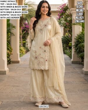 Premium Salsa Silk Suit Set For Women With Dupatta