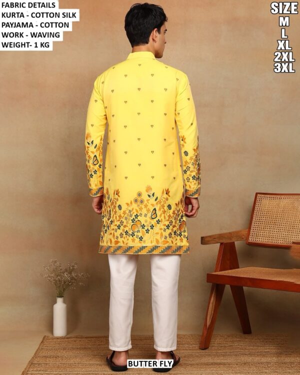 Traditional Cotton Silk Kurta For Festive Wear