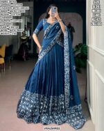 Cotton Chanderi Lehenga Choli With Batik Print