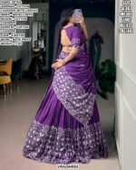 Cotton Chanderi Lehenga Choli With Batik Print