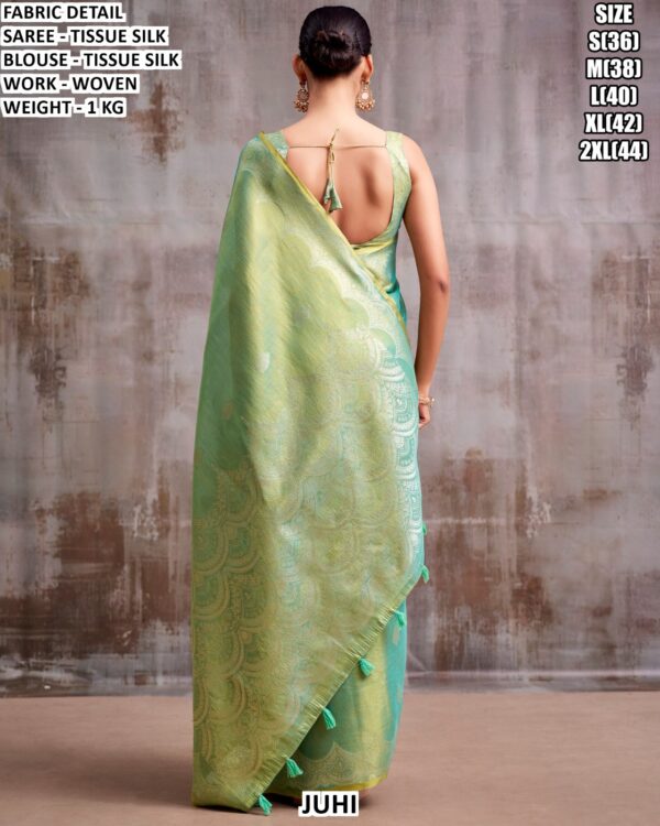 Tissue Silk Saree With Elegant Woven Work