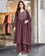 Women’s Rangoli Crush Silk Palazzo Suit