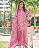 Digital Print Satin Kurti Palazzo Set With Dupatta