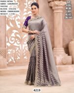 Luxurious Viscose Saree With Embroidered Border