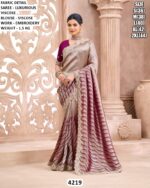 Luxurious Viscose Saree With Embroidered Border