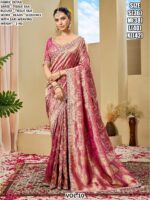 Designer Tissue Silk Saree With Beads Work