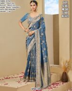 Designer Tissue Silk Saree With Beads Work