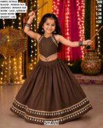 Kids Garba Lehenga Choli With Hand Work