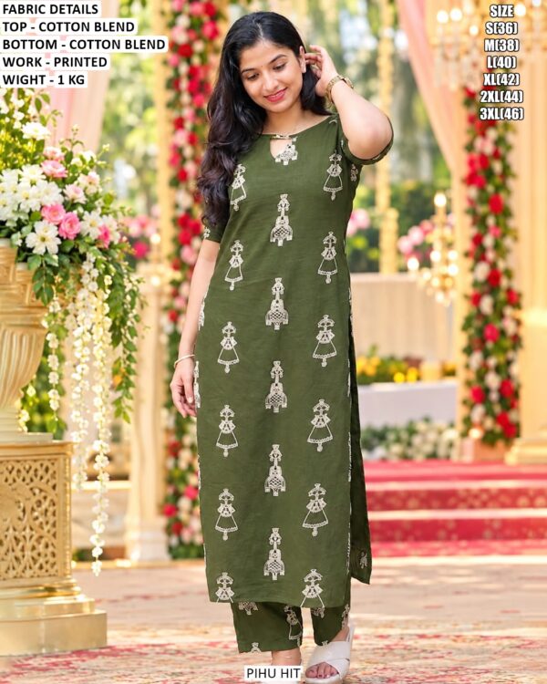 Comfortable Daily Wear Kurti And Pant Set