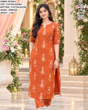 Comfortable Daily Wear Kurti And Pant Set