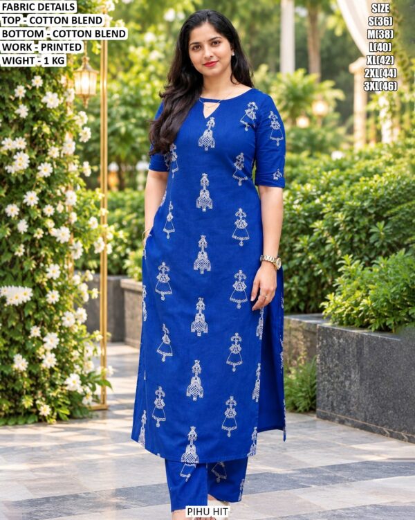 Comfortable Daily Wear Kurti And Pant Set