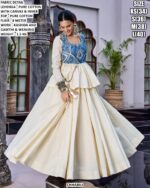 Pure Cotton Kashida Work Lehenga Choli Set