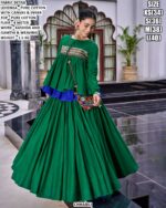 Pure Cotton Kashida Work Lehenga Choli Set