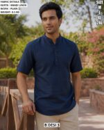 Smart Half Sleeve Ethnic Kurta For Men