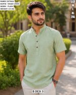 Smart Half Sleeve Ethnic Kurta For Men