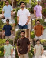 Smart Half Sleeve Ethnic Kurta For Men