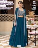Designer Beads Work Indo Western Outfit
