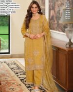 Premium Beads Work Crush Tissue Salwar Suit