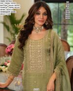 Premium Beads Work Crush Tissue Salwar Suit