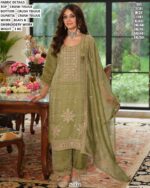 Premium Beads Work Crush Tissue Salwar Suit