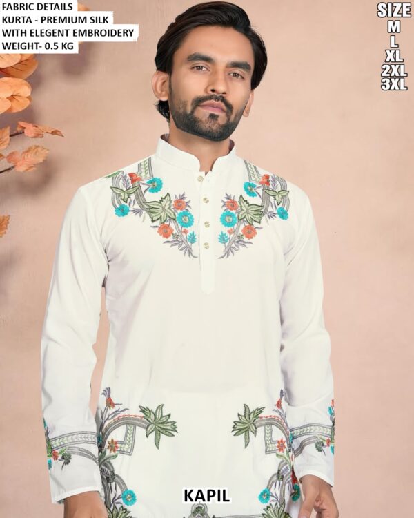 Stylish Embroidery Work Kurta For Festive Wear