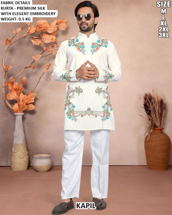 Stylish Embroidery Work Kurta For Festive Wear