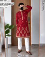 Royal Silk Kurta Pajama With Embroidery Work
