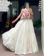 Cotton Lehenga Choli With Designer Mirror Work Koti