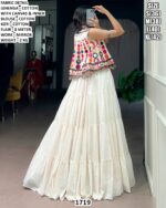 Cotton Lehenga Choli With Designer Mirror Work Koti